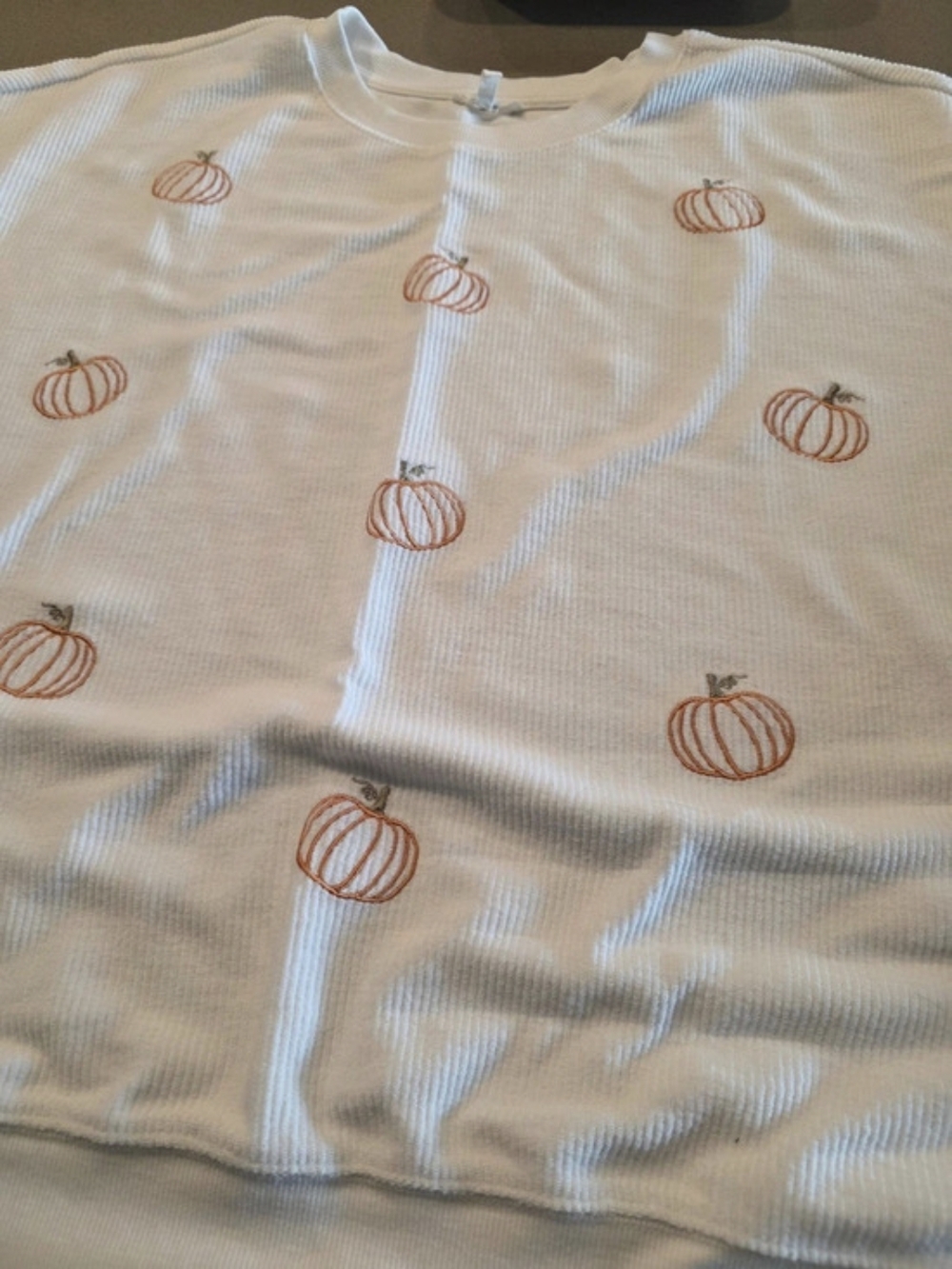 Maurices Pumpkin Embroidered V Neck Sweater Size 2X